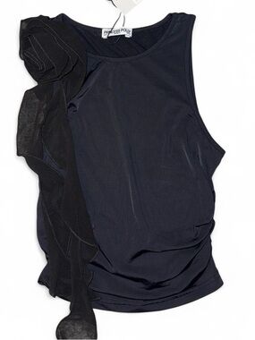 NWT Princess Polly black Lanco Rosetta top Size S